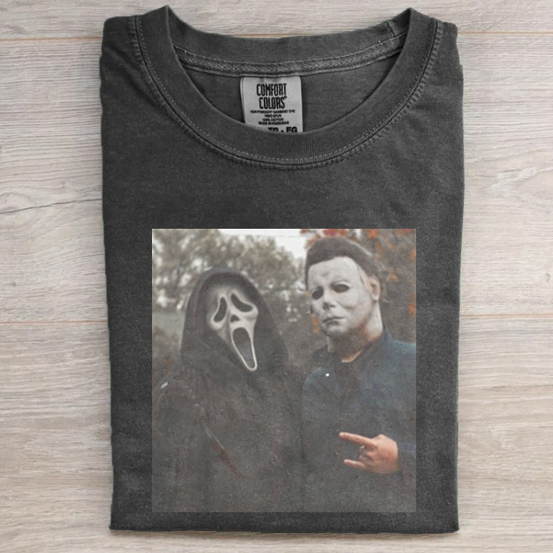 Vintage Horror Graphic T-shirt