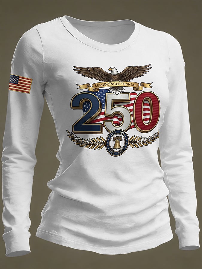 Women's Casual Print Long-Sleeve T-Shirt
