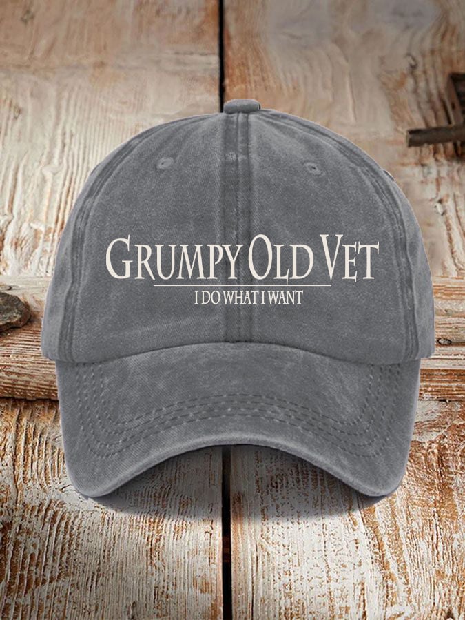 Veteran "I DO WHAT I WANT" Printed Hat