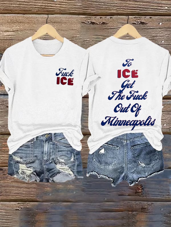 Women's  To ICE get the fuck out of Minnesota T-Shirt