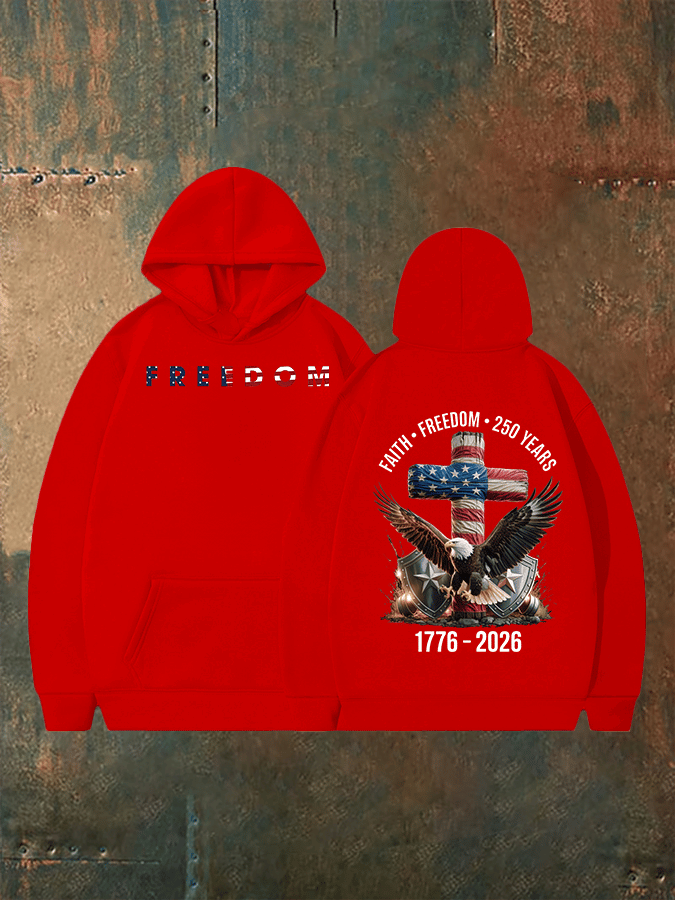 Unisex American 250th Print  Hoodie