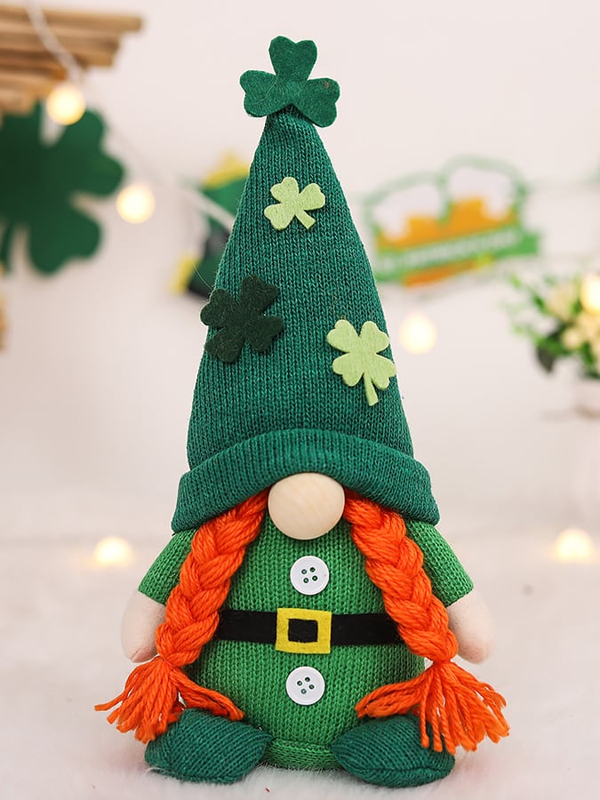 Irish Patron Saint St. Patrick Shamrock Figurines