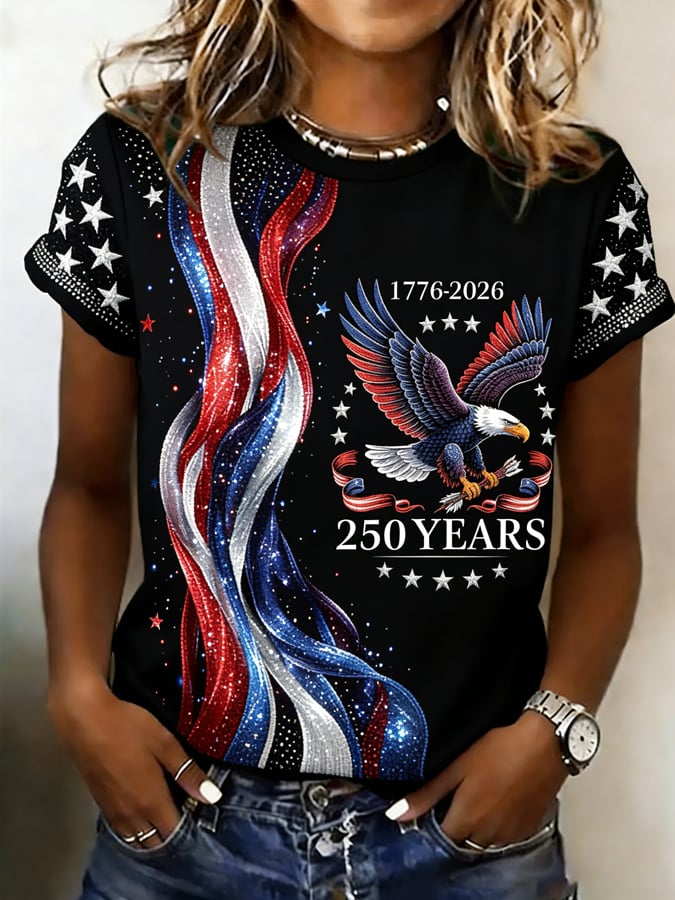 Women's  American 250th Print T-Shirt