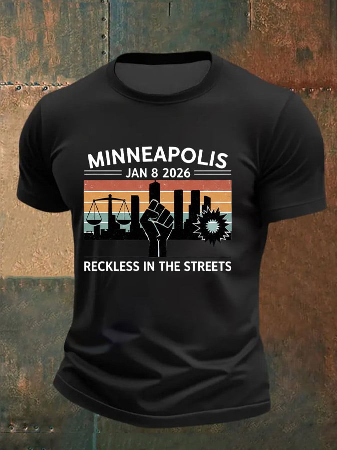 Men's Justice For Her Printed Casual T-shirt