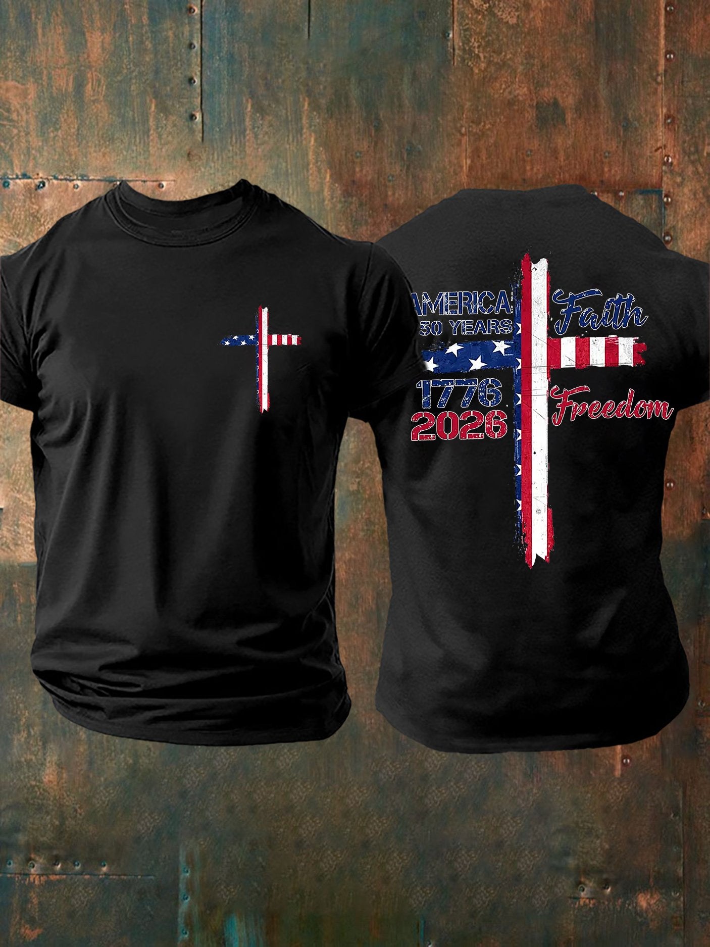 Men's Casual Printed Short-Sleeve T-Shirt