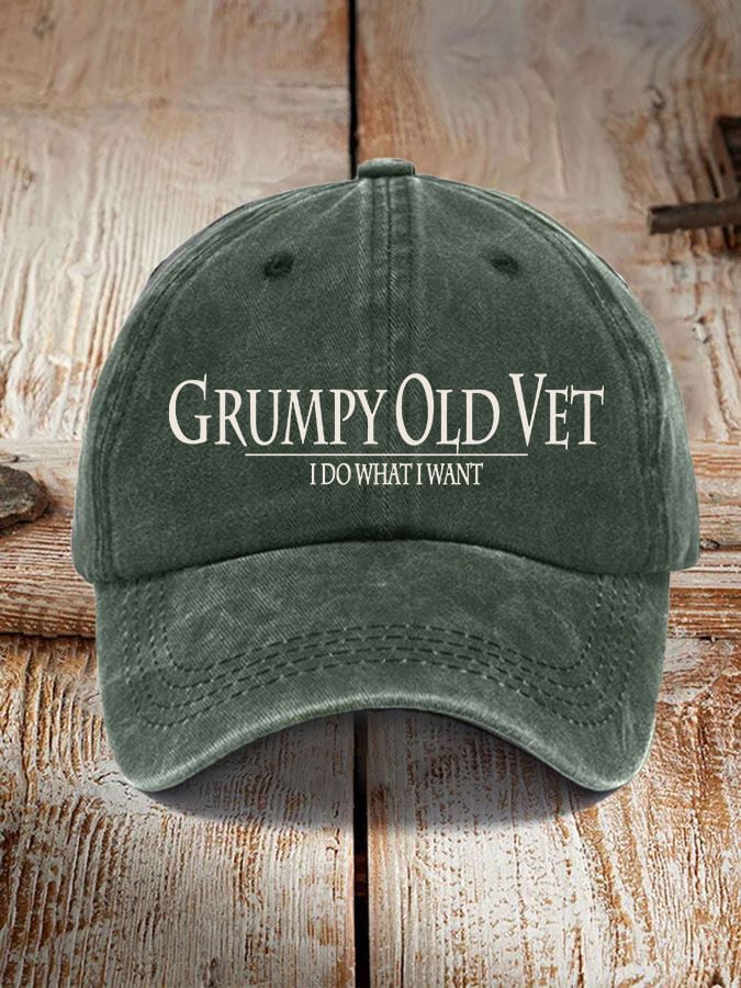 Veteran "I DO WHAT I WANT" Printed Hat