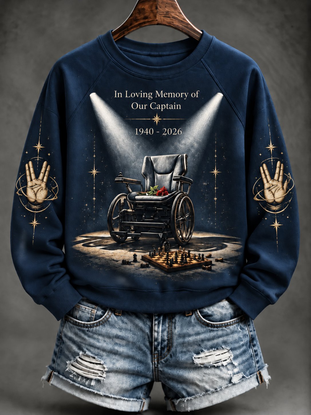 Women's In Loving Memory of Our Captain Print Casual Sweatshirt
