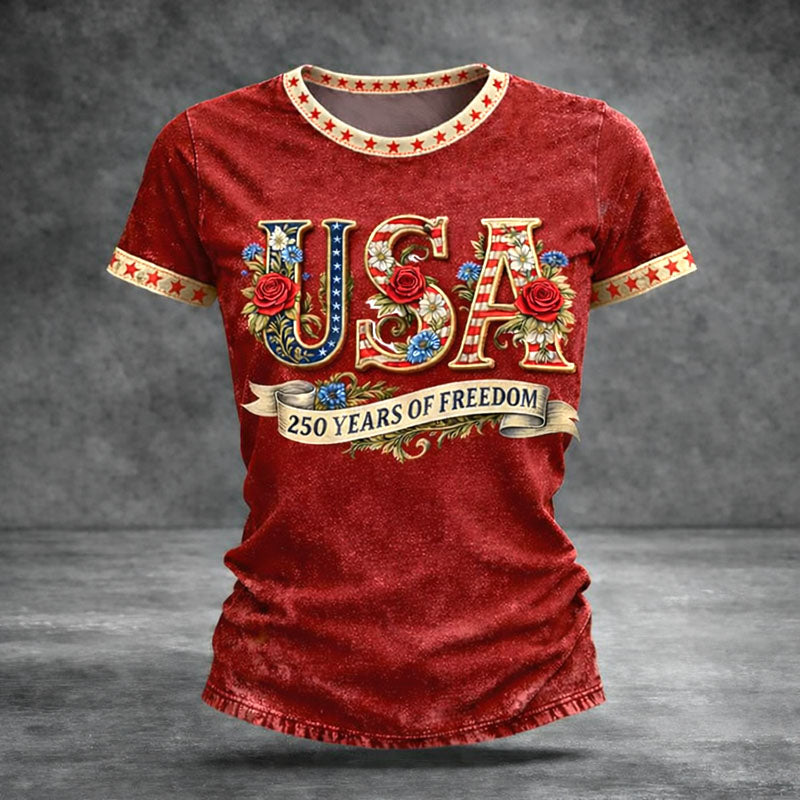 250 Years Birthday Art Print Casual T-Shirt