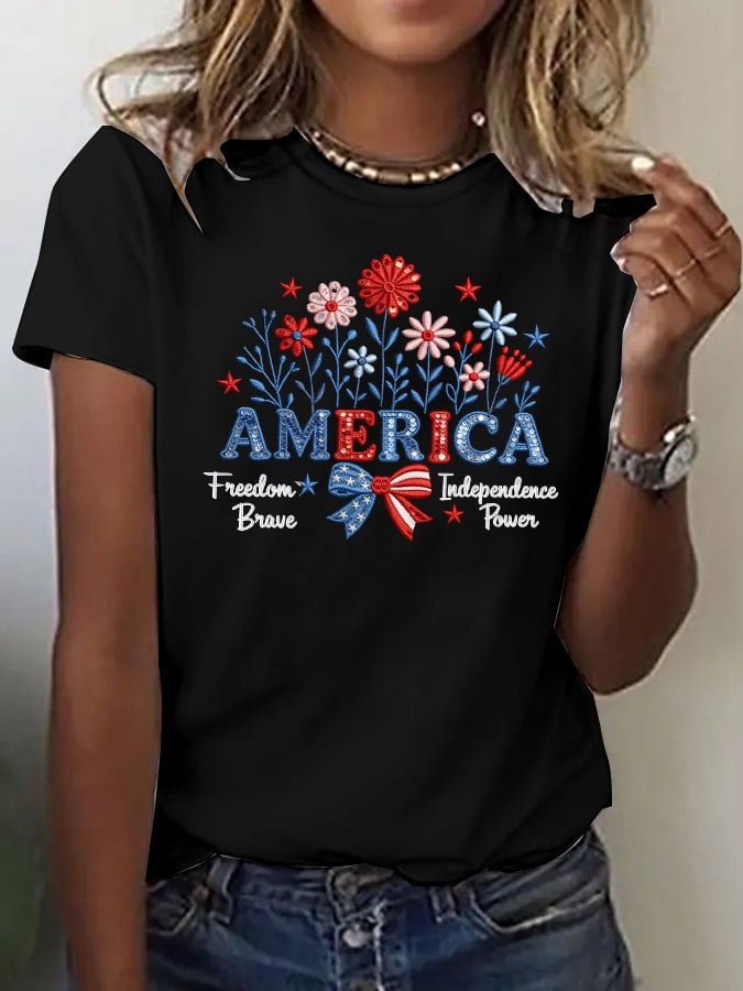 Women's Casual American 250 Commemorative T-shirt