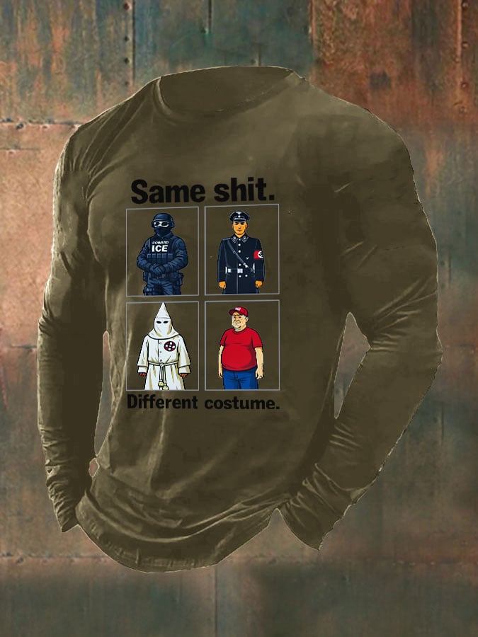 Men’s Same shit Different costume Print  Sweatshirt