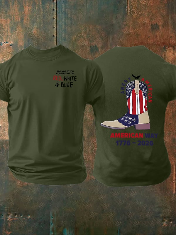 Men's  American 250th Print T-Shirt