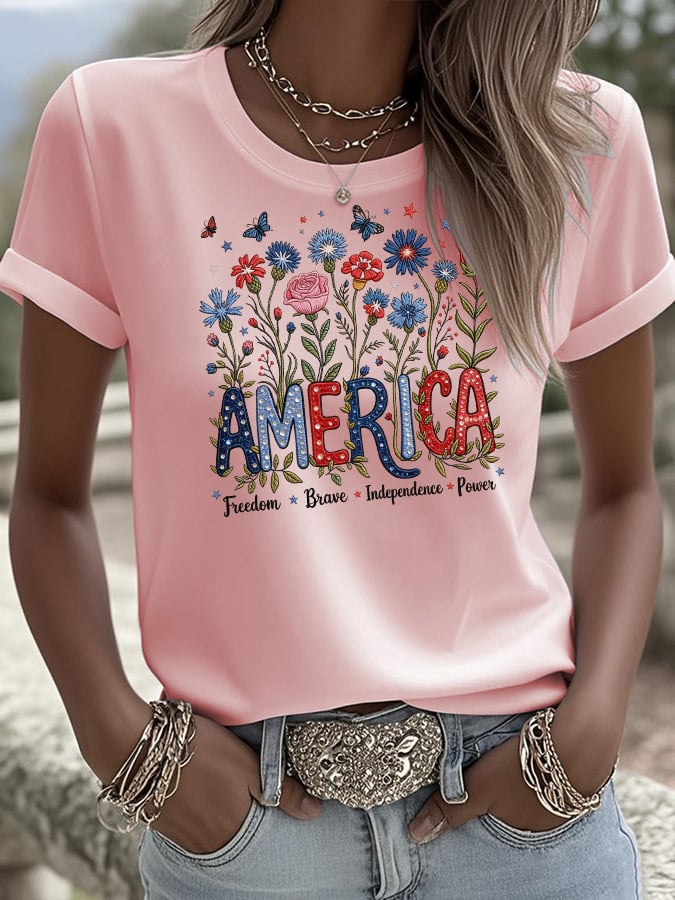 Women's Casual American 250 Commemorative T-shirt