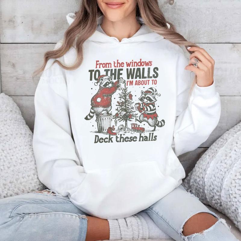 Funny Christmas Graphic Shirt, Im About To Deck These Halls Sweatshirt