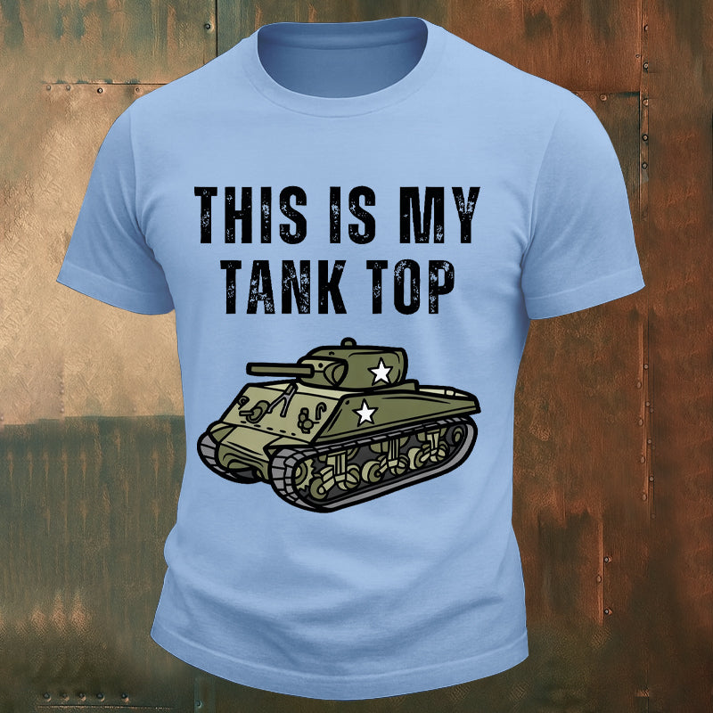 THIS IS MY TANK TOP Veterans Print T-shirt