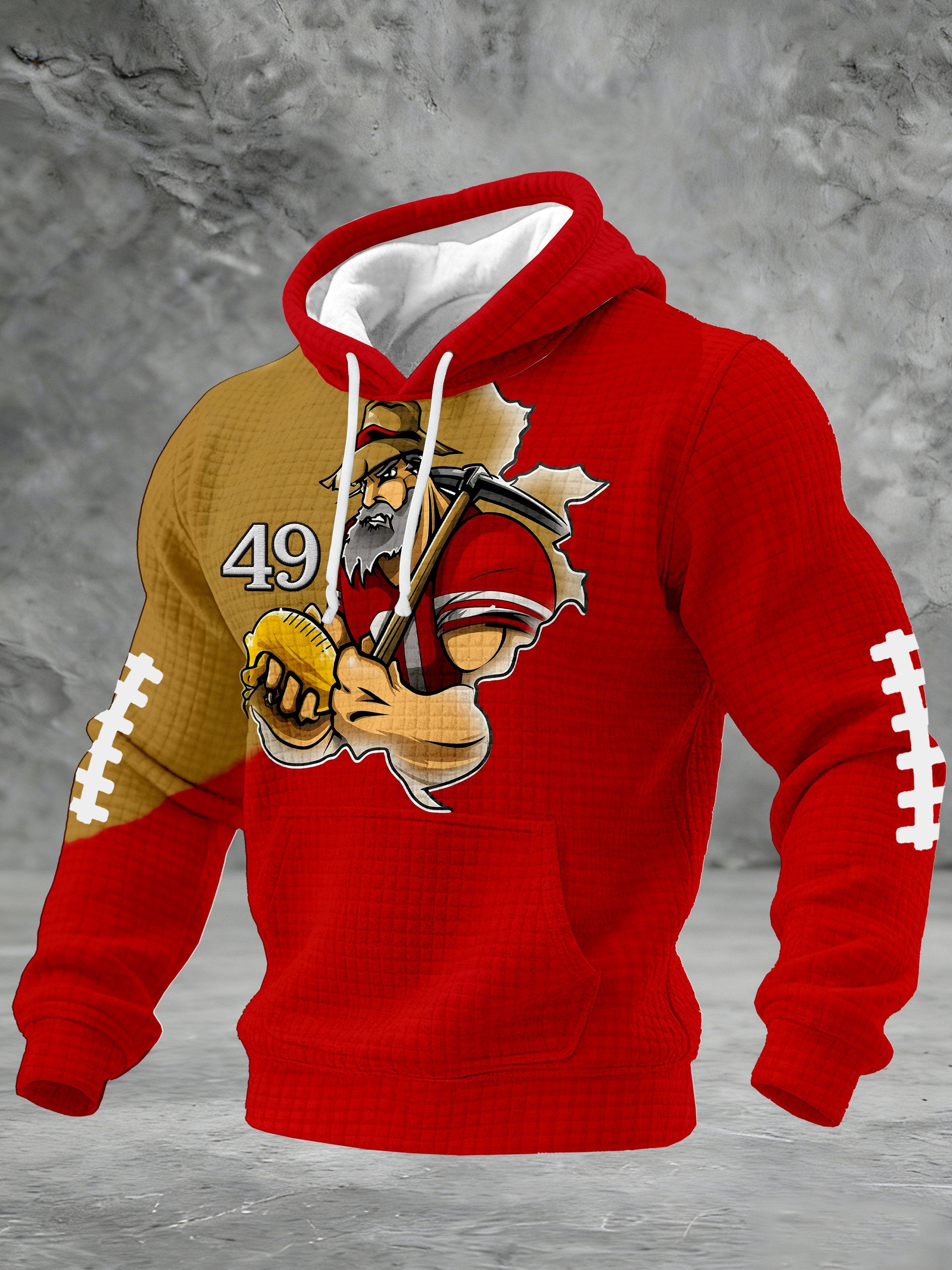 Men's Football Print Sweatshirt
