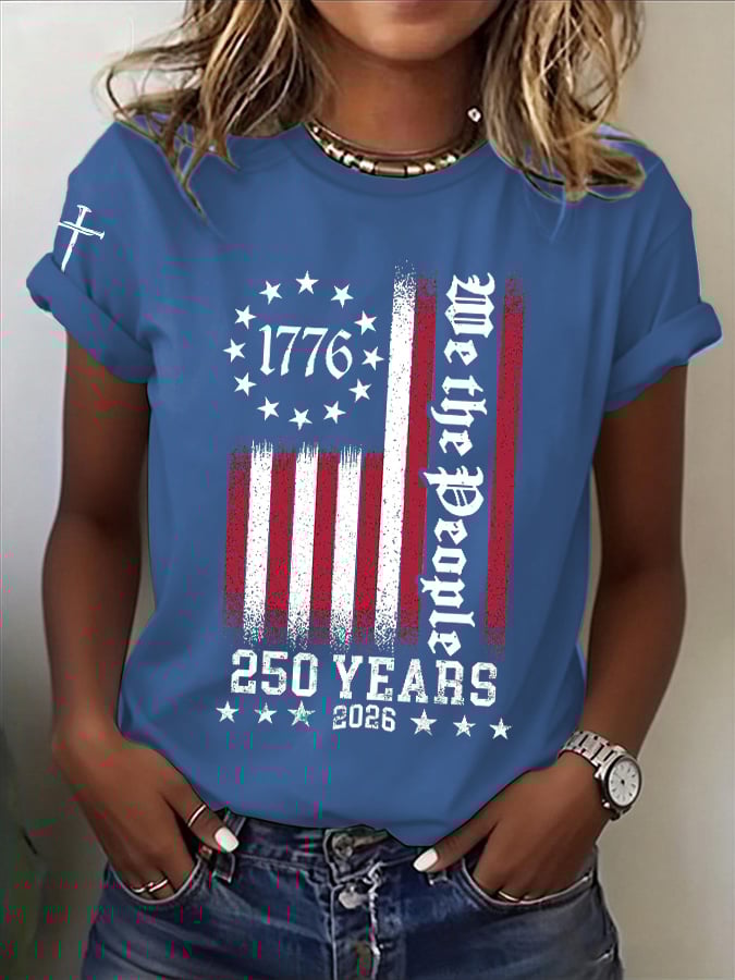 Women's Casual Printed Short-Sleeve T-Shirt