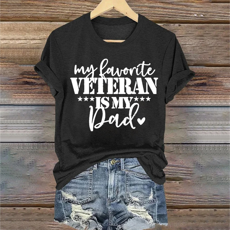 US Veteran Daughter Print Women's T-Shirt