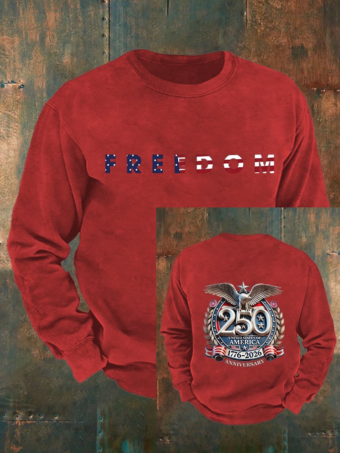 Men's   American 250th Print Sweatshirt