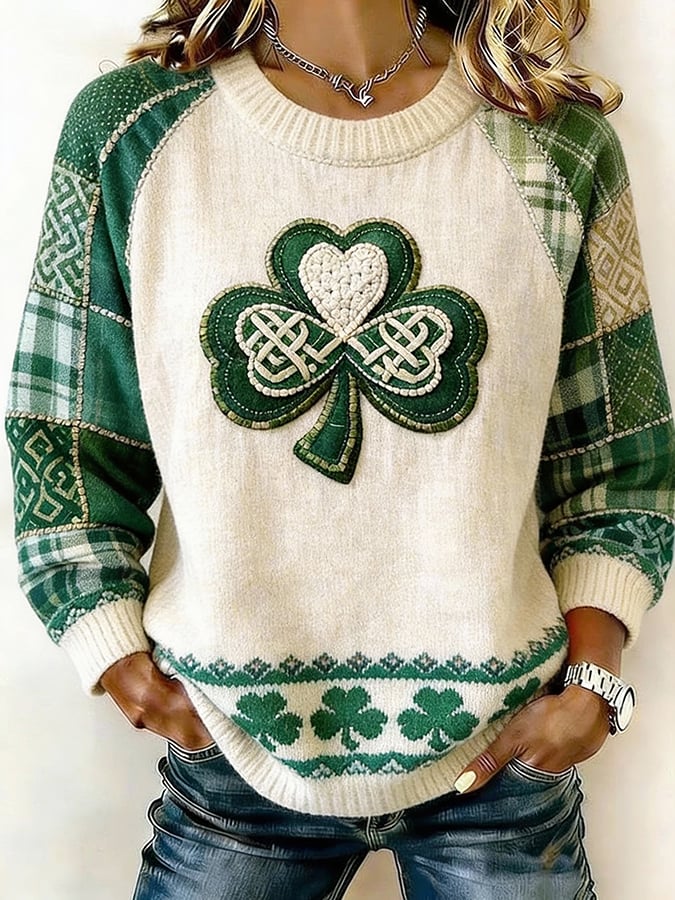 Women's Saint Pao Print Knit Sweater