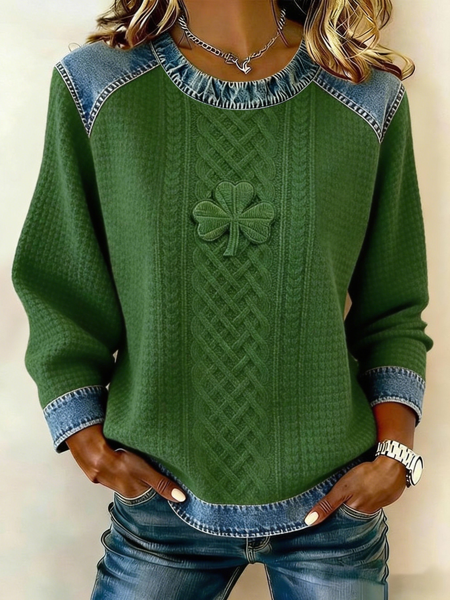 Women's St. Patrick's Day Print Casual Sweatshirt