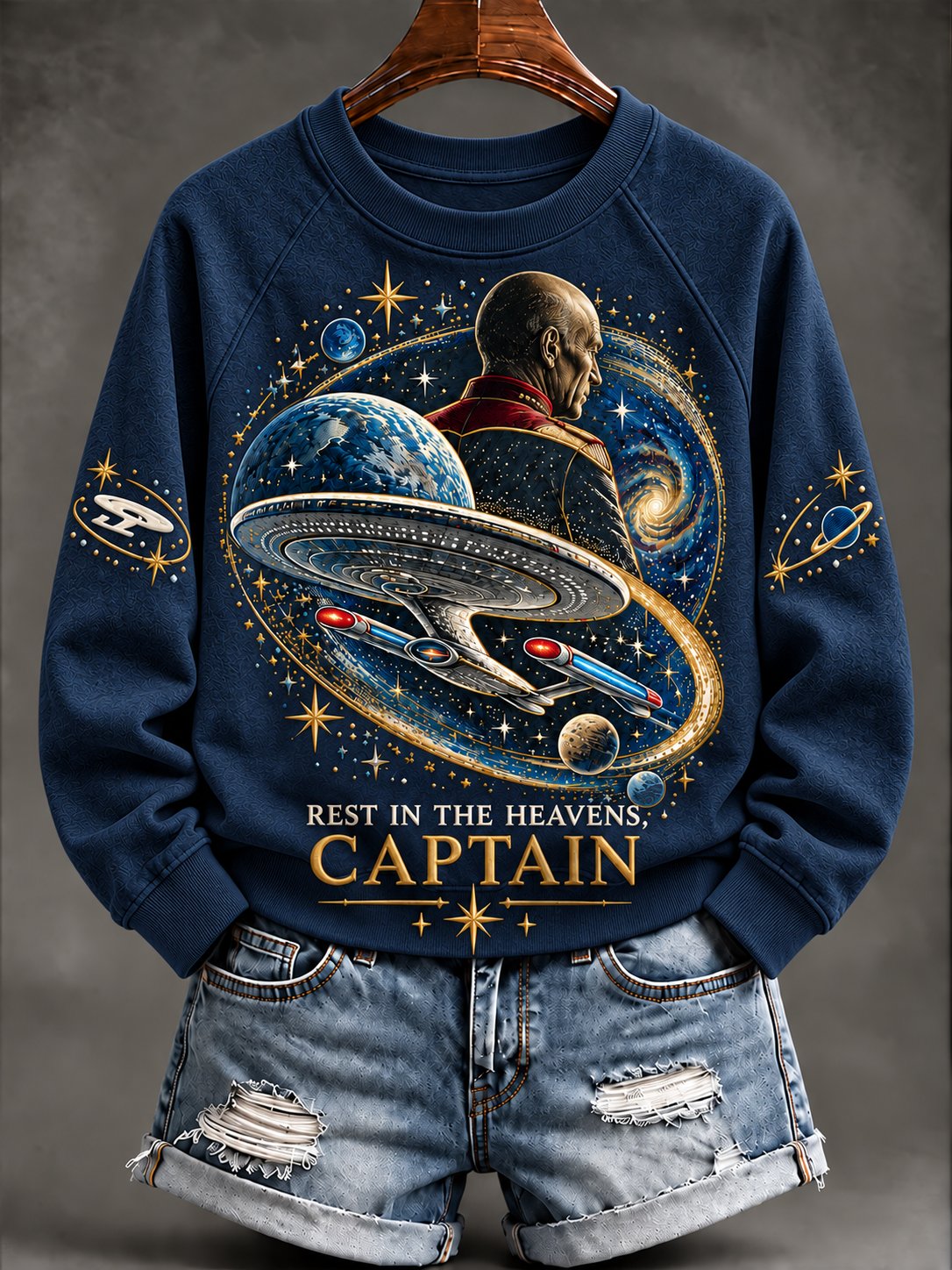 Women's In Loving Memory of Our Captain Print Sweatshirt
