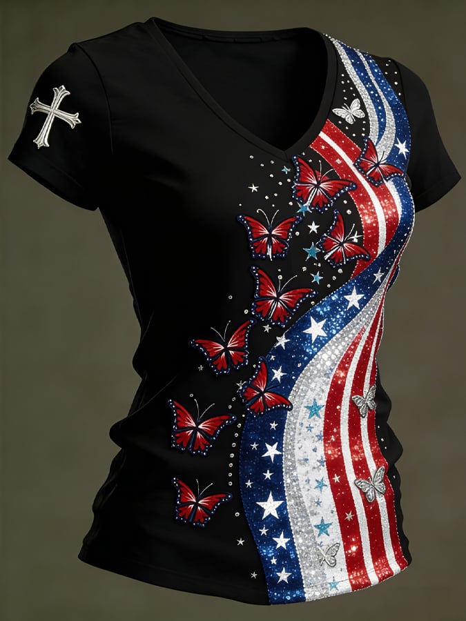 Women's  American 250th Print T-Shirt