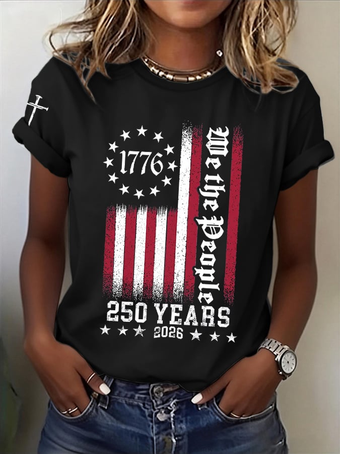 Women's Casual Printed Short-Sleeve T-Shirt