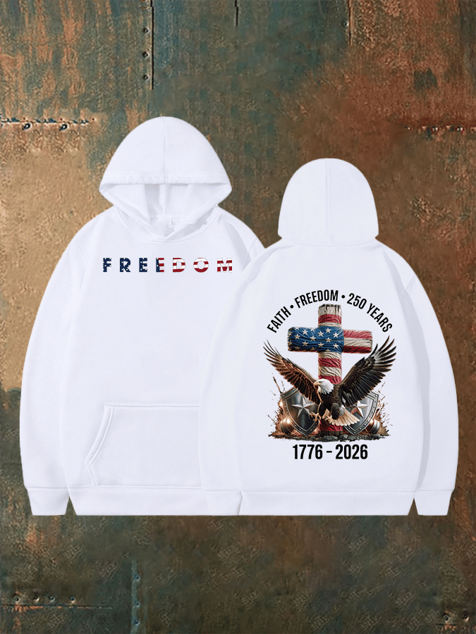 Unisex American 250th Print  Hoodie