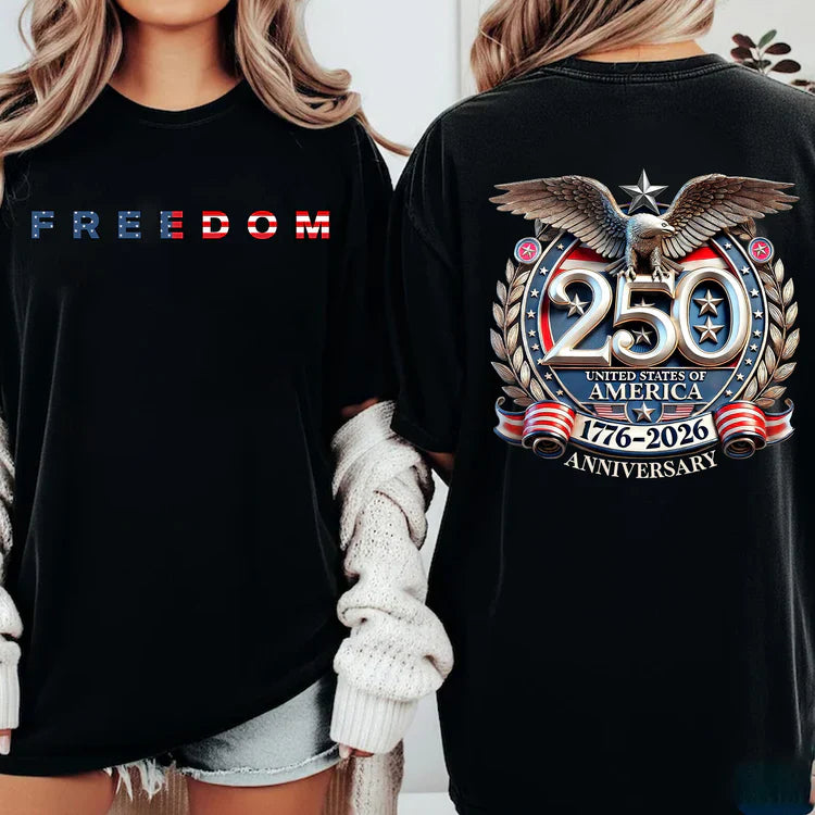 Women's Freedom 250 Years Anniversary Dark Shirt